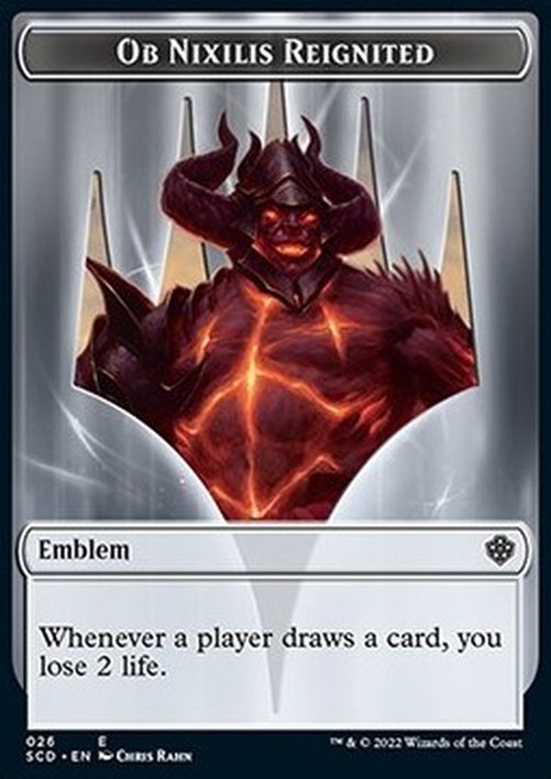 Magic: The Gathering Ob Nixilis Reignited Emblem // Ob Nixilis Reignited Emblem