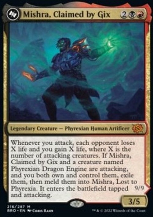 Magic: The Gathering Mishra, Claimed by Gix // Mishra, Lost to Phyrexia