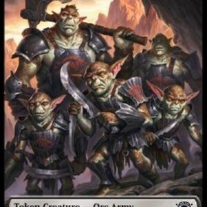 Magic: The Gathering Orc Army Token (B 0/0) // Food Token (V.3)