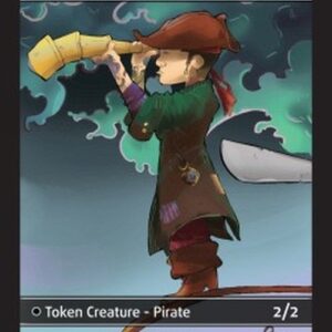 Magic: The Gathering Pirate Token (Black 2/2)