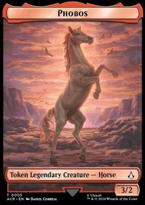 Magic: The Gathering Phobos Token (Red 3/2)
