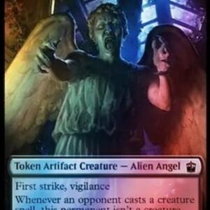 Magic: The Gathering Alien Angel Token (A 2/2) // Food Token (V.6)