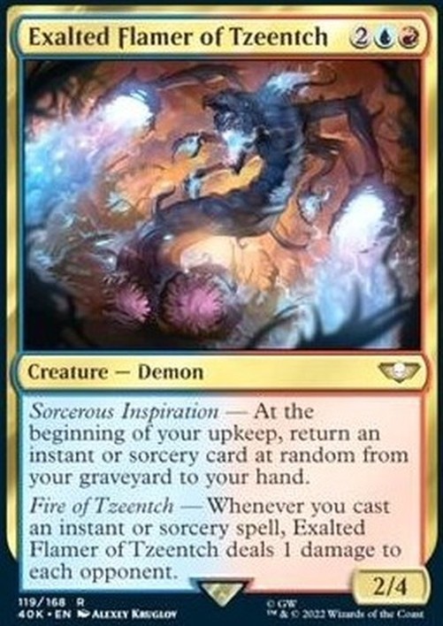 Magic: The Gathering Exalted Flamer of Tzeentch