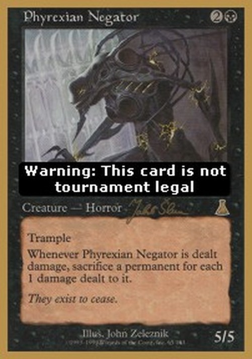 Magic: The Gathering Phyrexian Negator (V.1)
