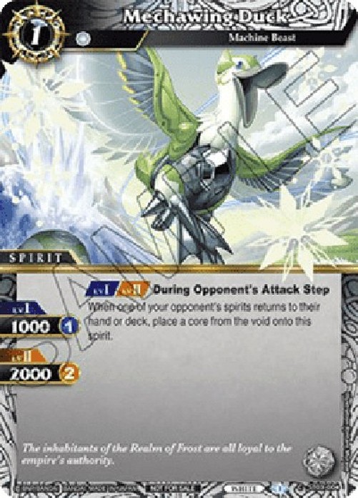 Battle Spirits Saga Mechawing Duck (V.1 - Common)