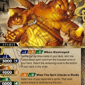 Battle Spirits Saga Perilbeast Hundun (V.1 - Rare)