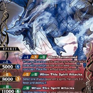 Battle Spirits Saga Water Wyrm Caldera Dragon (V.2 - Saga Rare)