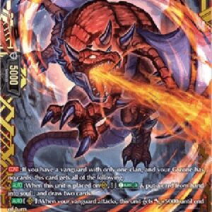 Cardfight!! Vanguard DZ-Bellicosity Dragon [D-Format] (V.2 - Double Frame Rare)