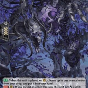 Cardfight!! Vanguard D-Black Tears Husk Dragon [D Format] (V.2 - Holo)