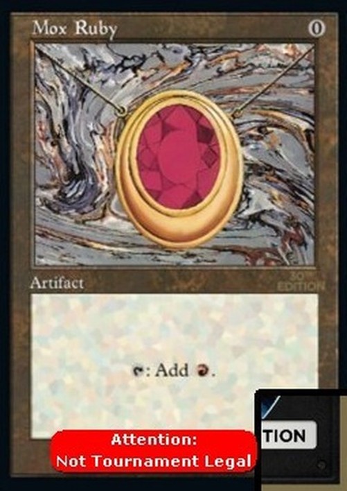 Magic: The Gathering Mox Ruby (V.2)
