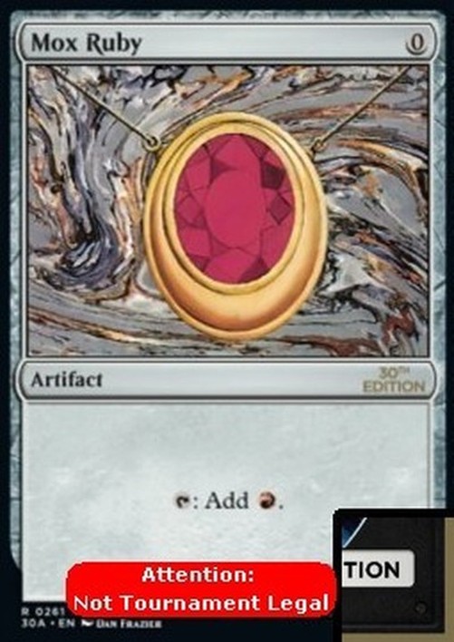 Magic: The Gathering Mox Ruby (V.1)