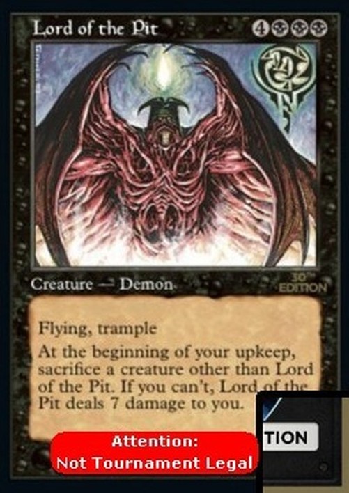 Magic: The Gathering Lord of the Pit (V.2)