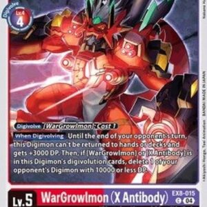 Digimon WarGrowlmon (X Antibody) (-015) (V.1)