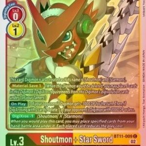 Digimon Shoutmon + Star Sword (-009) (V.2)