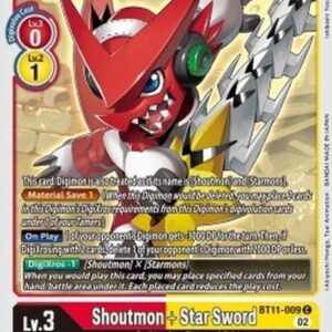 Digimon Shoutmon + Star Sword (-009) (V.1)