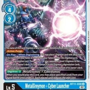Digimon MetalGreymon + Cyber Launcher (-030) (V.1)