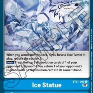 Digimon Ice Statue (-099) (V.1)