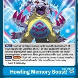 Digimon BT-06P Howling Memory Boost!