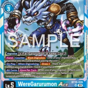 Digimon PB-XX WereGarurumon Ace
