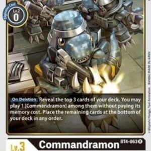 Digimon BT-04P Commandramon