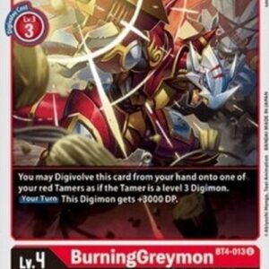Digimon BT-04P BurningGreymon