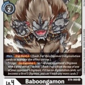Digimon BT-04P Baboongamon