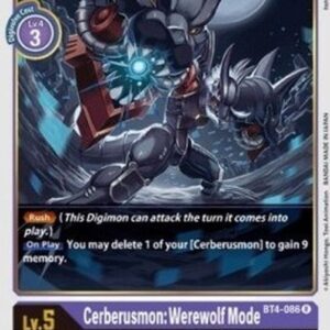 Digimon BT-04P Cerberusmon: Werewolf Mode