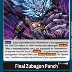 Digimon Final Zubagon Punch