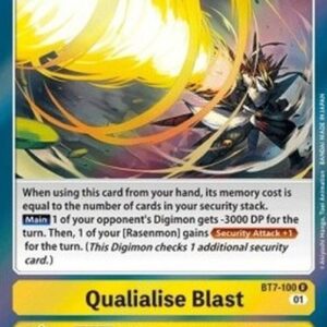 Digimon BT-07P Qualialise Blast