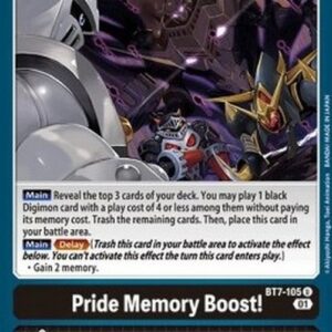 Digimon BT-07P Pride Memory Boost!