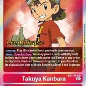 Digimon BT-07P Takuya Kanbara (-085) (V.1)