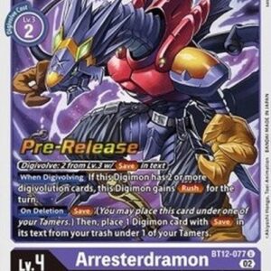 Digimon BT-12P Arresterdramon (-077) (V.1)