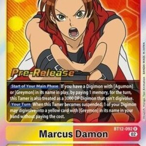 Digimon BT-12P Marcus Damon