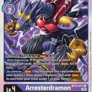 Digimon BT-12P Arresterdramon (-077) (V.2)
