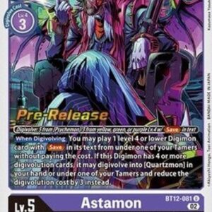 Digimon BT-12P Astamon (-081) (V.1)