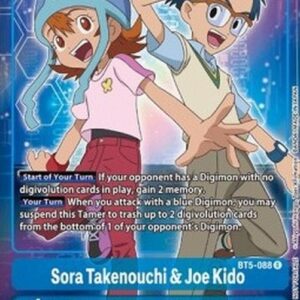 Digimon BT-05P Sora Takenouchi & Joe Kido (-088) (V.2)