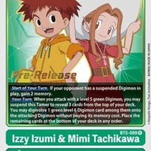 Digimon BT-05P Izzy Izumi & Mimi Tachikawa (-089) (V.1)