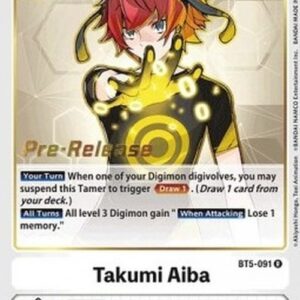 Digimon BT-05P Takumi Aiba (-091) (V.1)