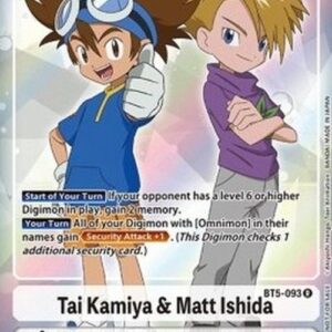 Digimon BT-05P Tai Kamiya & Matt Ishida (-093) (V.2)
