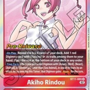 Digimon BT-11P Akiho Rindou