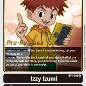 Digimon BT-04P Izzy Izumi (-096) (V.1)