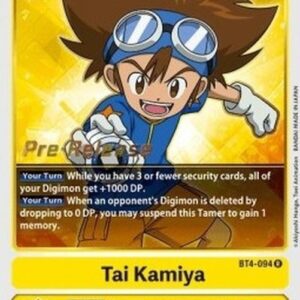 Digimon BT-04P Tai Kamiya (-094) (V.1)