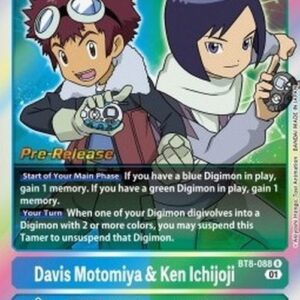 Digimon BT-08P Davis Motomiya & Ken Ichijoji (-088) (V.1)