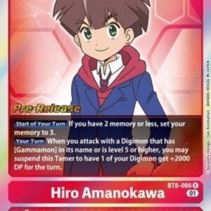 Digimon BT-08P Hiro Amanokawa (-086) (V.1)