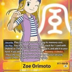 Digimon BT-07P Zoe Orimoto (-088) (V.2)