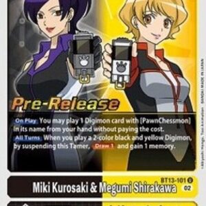 Digimon BT-13P Miki Kurosaki & Megumi Shirakawa (-101) (V.1)
