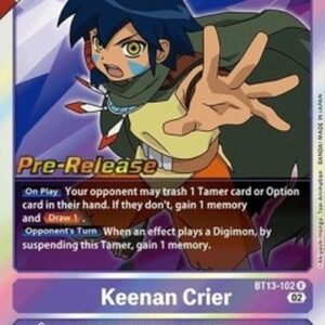 Digimon BT-13P Keenan Crier (-102) (V.1)