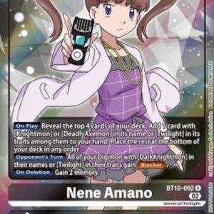 Digimon BT-10P Nene Amano (-092) (V.2)