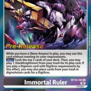 Digimon BT-10P Immortal Ruler (-104) (V.1)
