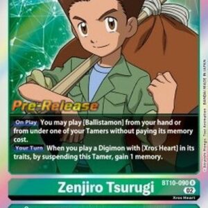 Digimon BT-10P Zenjiro Tsurugi (-090) (V.1)